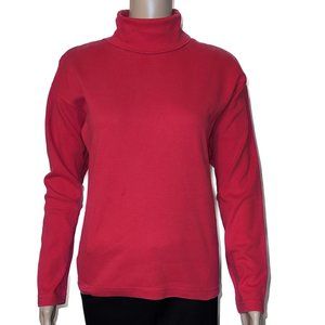 Liz Claiborne, Liz Sport Red Long Sleeve Turtleneck